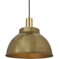 Brooklyn Large Dome Pendant Light - Brass, Metal