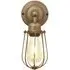 Cylinder Wire Cage Wall Light - Brass, Metal
