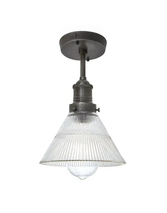 Dome Flush Mount Ceiling Light - Copper, Glass