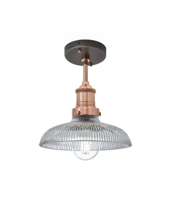 Dome Flush Mount Ceiling Light - Copper, Glass