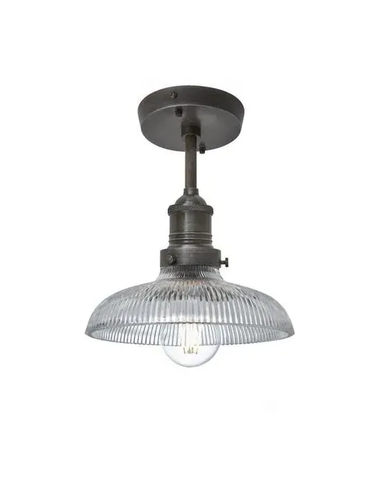 Funnel Flush Mount Ceiling Light - Brass, Glass