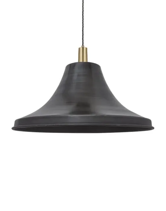 Giant Bell Edison Pendant Light - Pewter, Metal