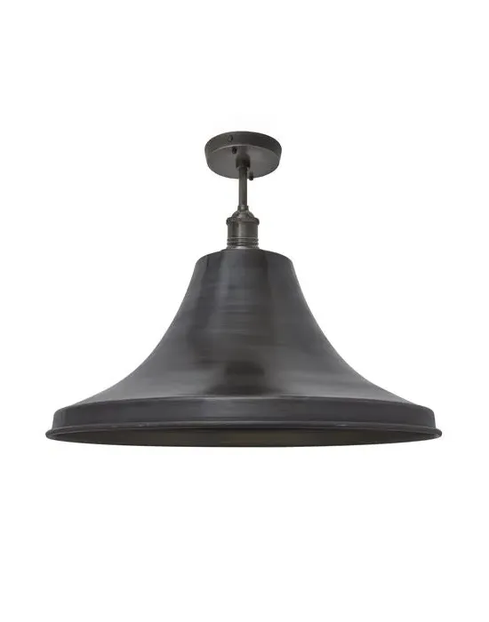 Giant Bell Flush Mount Ceiling Light - Brass, Metal