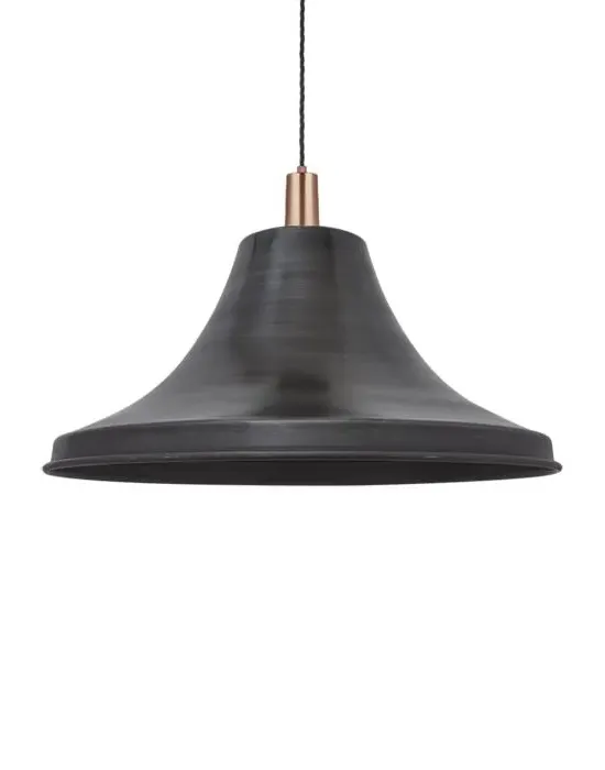 Giant Bell Pendant Light - Pewter, Metal