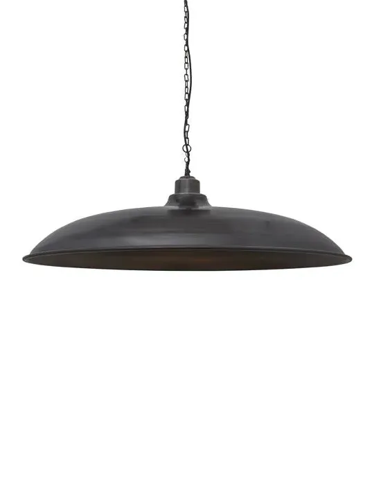 Giant Bowl Pendant Light - Pewter, Metal