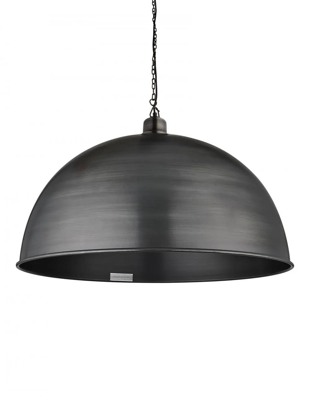 Giant Dome Pendant Light - Pewter, Metal