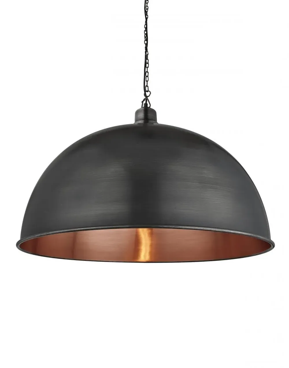Giant Dome Pendant Light - Pewter, Metal