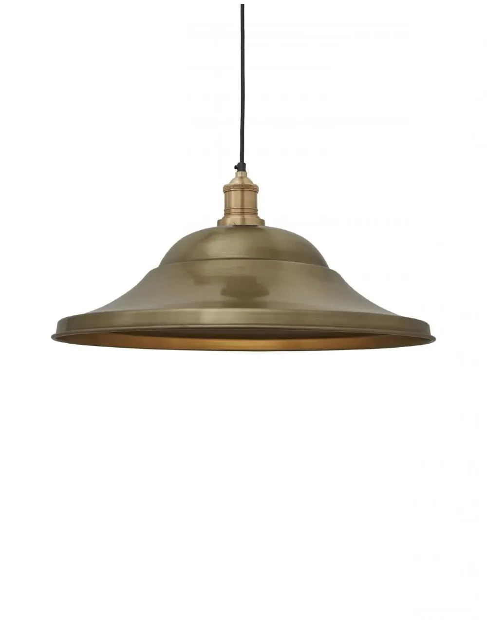 Giant Hat Pendant Light - Brass, Metal