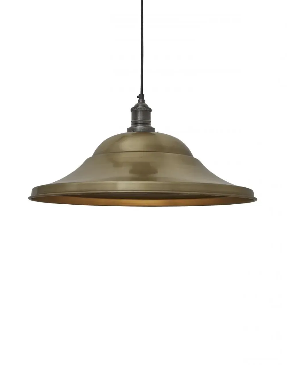 Giant Hat Pendant Light - Brass, Metal