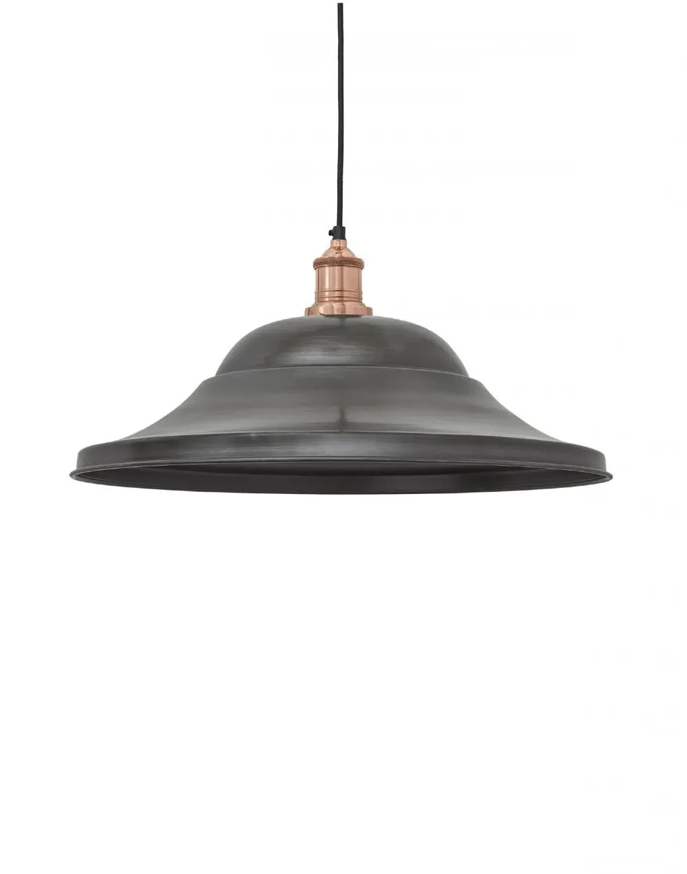 Giant Hat Pendant Light - Pewter, Metal
