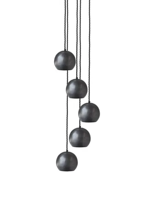 Globe Collection 5-Light Pendant Light - Pewter