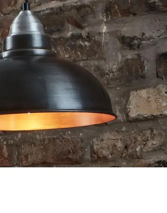 Industrial Pendant Light - Dark Grey, Metal