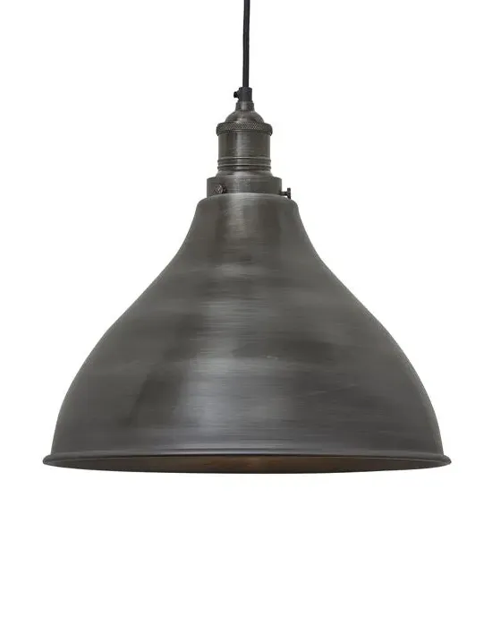 Large Cone Pendant Light - Brass, Metal