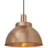 Large Dome Pendant Light - Copper, Metal
