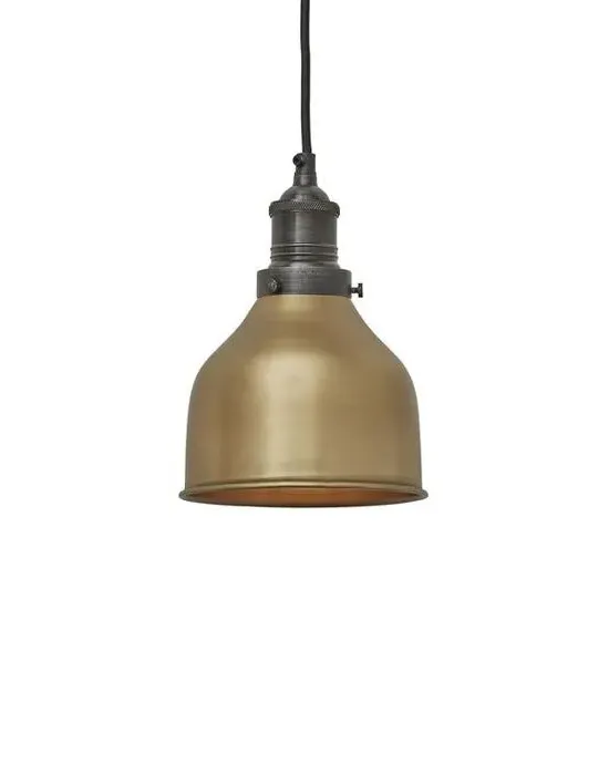 Small Cone Pendant Light - Brass, Metal