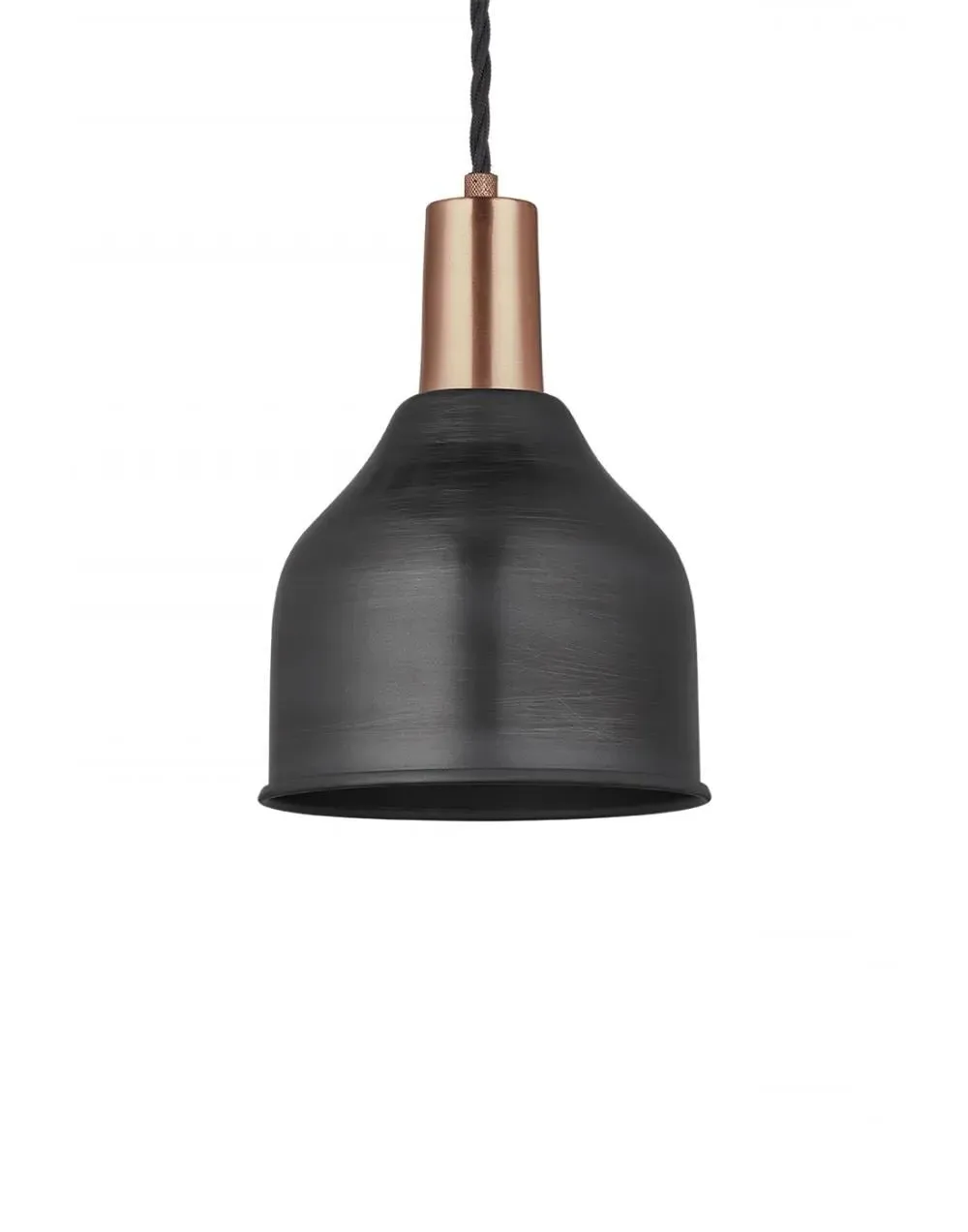 Small Cone Pendant Light - Pewter, Copper image