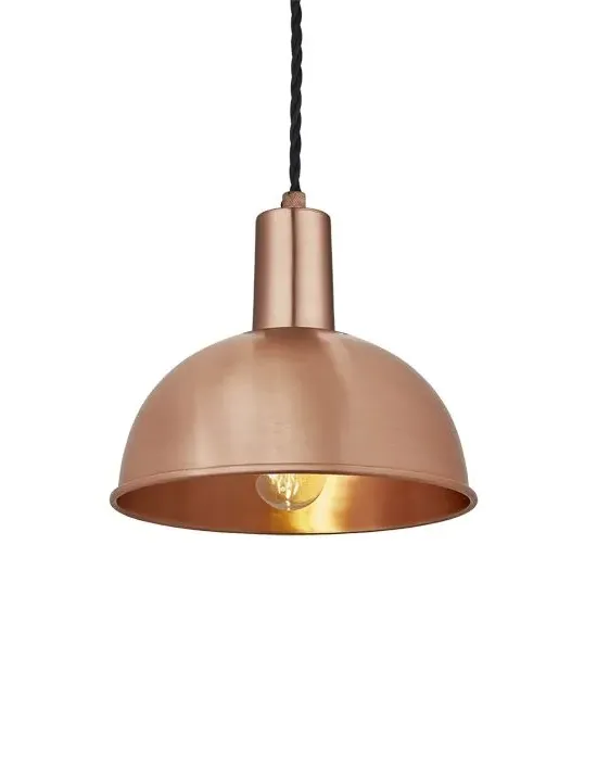 Small Dome Pendant Light - Copper, Metal image