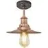 Small Flush Ceiling Light - Copper, Metal