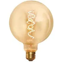 Spiral E27 LED Globe Bulb - Amber