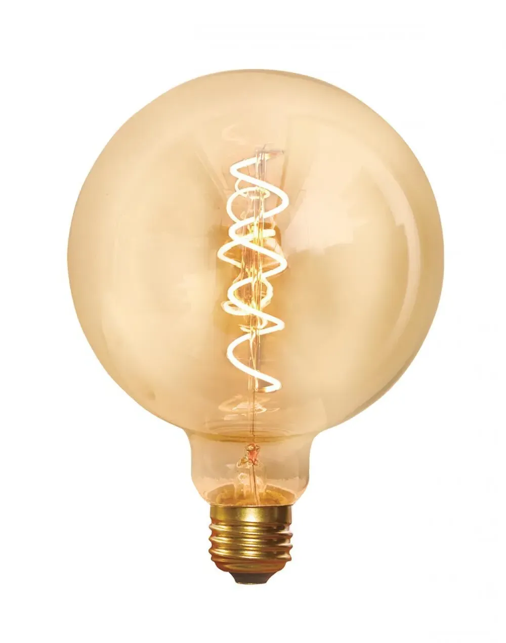 Spiral E27 LED Globe Bulb - Amber image