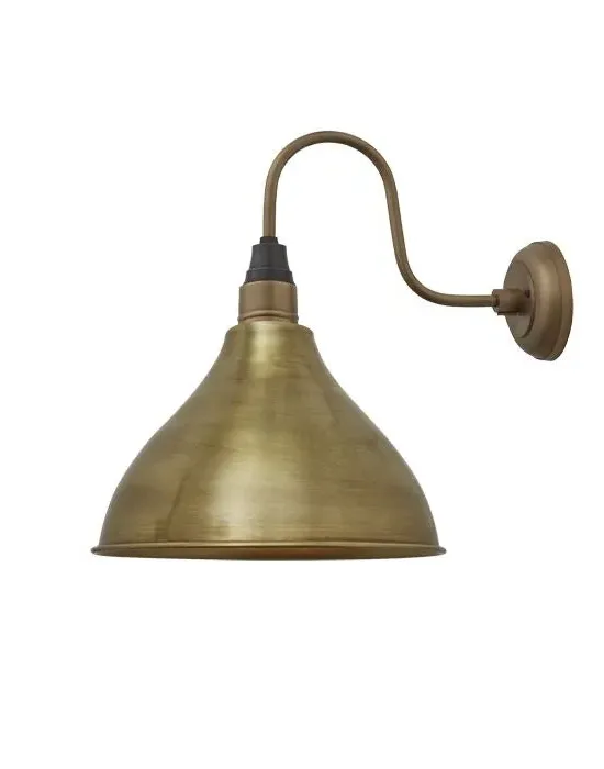 Swan Neck Wall Sconce - Brass, Metal image