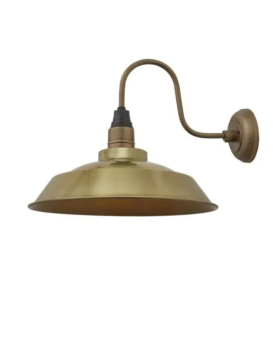 Swan Neck Wall Sconce - Brass, Metal