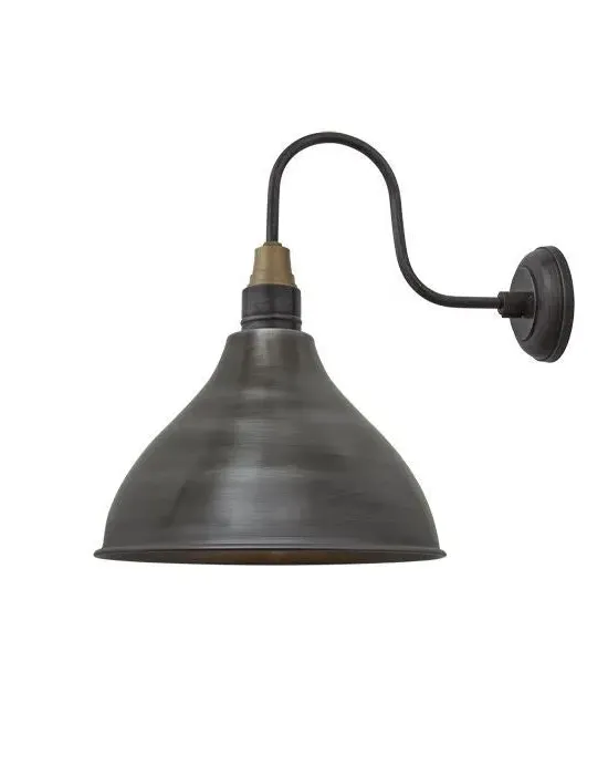 Swan Neck Wall Sconce - Pewter, Metal