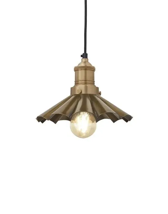 Umbrella Pendant Light Vintage Style - Brass, Metal image