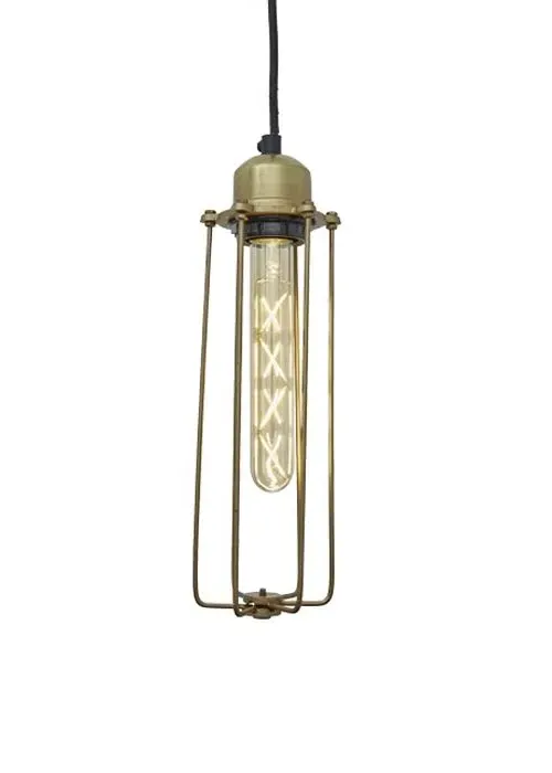 Wire Cage Pendant Light - Dark Pewter, Metal