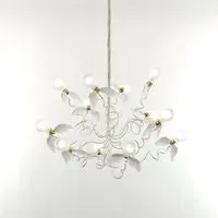 Bird Chandelier with Clear Cable - Feather