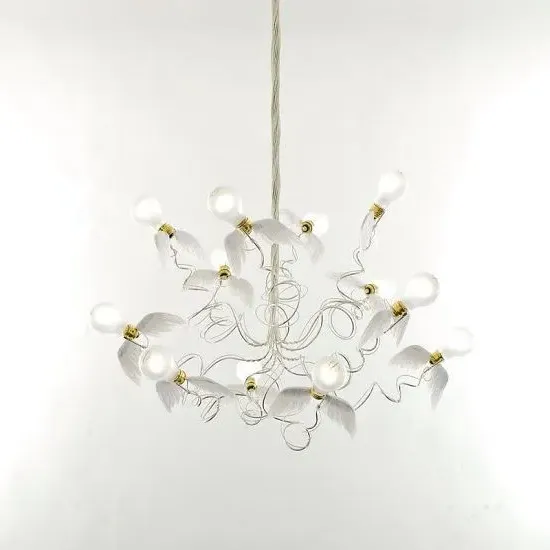 Compact Bird Chandelier Under 190cm - Feather