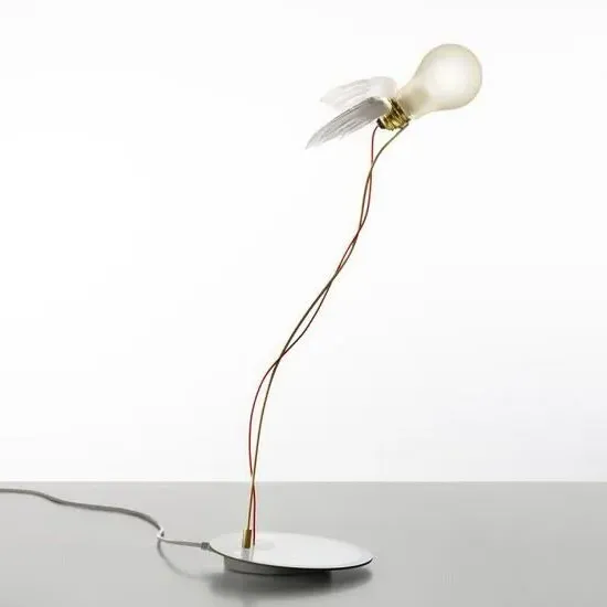 LED Table Lamp with Touch Control - Red Cable