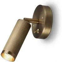 Adjustable Wall Light with Switch - Antique Brass