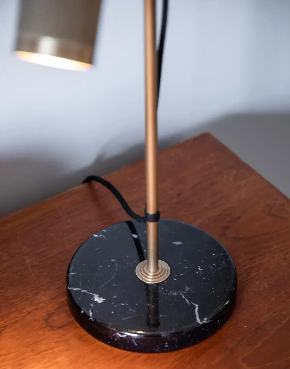 Desk Table Lamp with Marble Base - Brass
