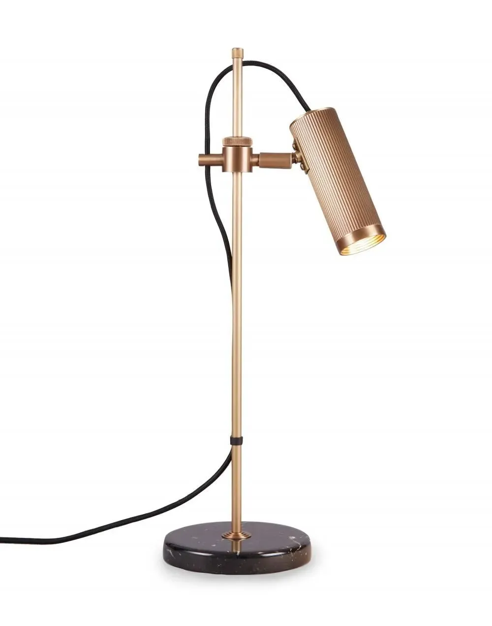 Desk Table Lamp with Marble Base - Brass image