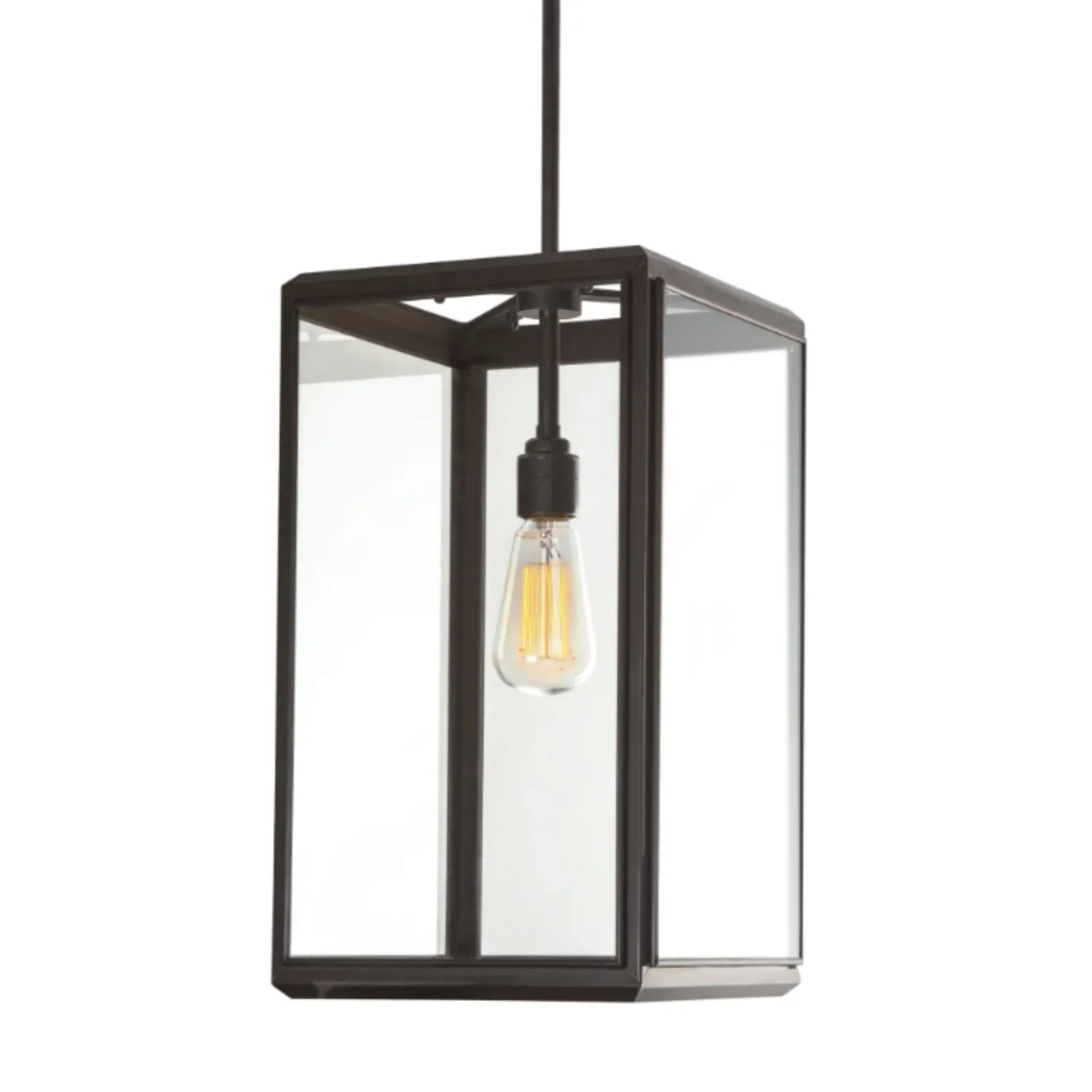Large Pendant Light with LED - Bronze, Brass