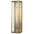 Large Wall Light with Clear Glass - Antique Brass