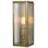Medium Wall Light with Reeded Glass - Bronze