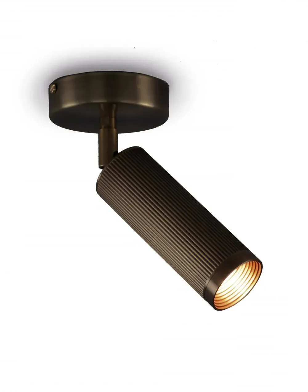 Single Spot Ceiling Light - Bronze, Brass