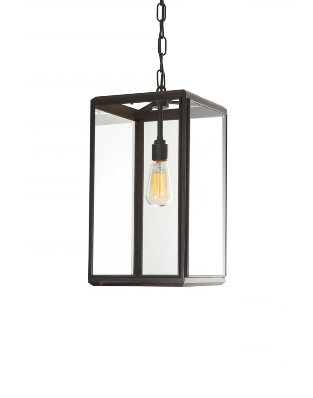Small Pendant Light with LED Bulb - Bronze, Brass
