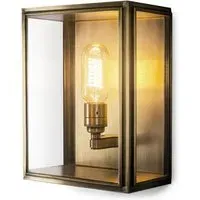 Small Wall Light with Frosted Glass - Brass