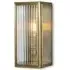 Small Wall Light with Reeded Glass - Bronze