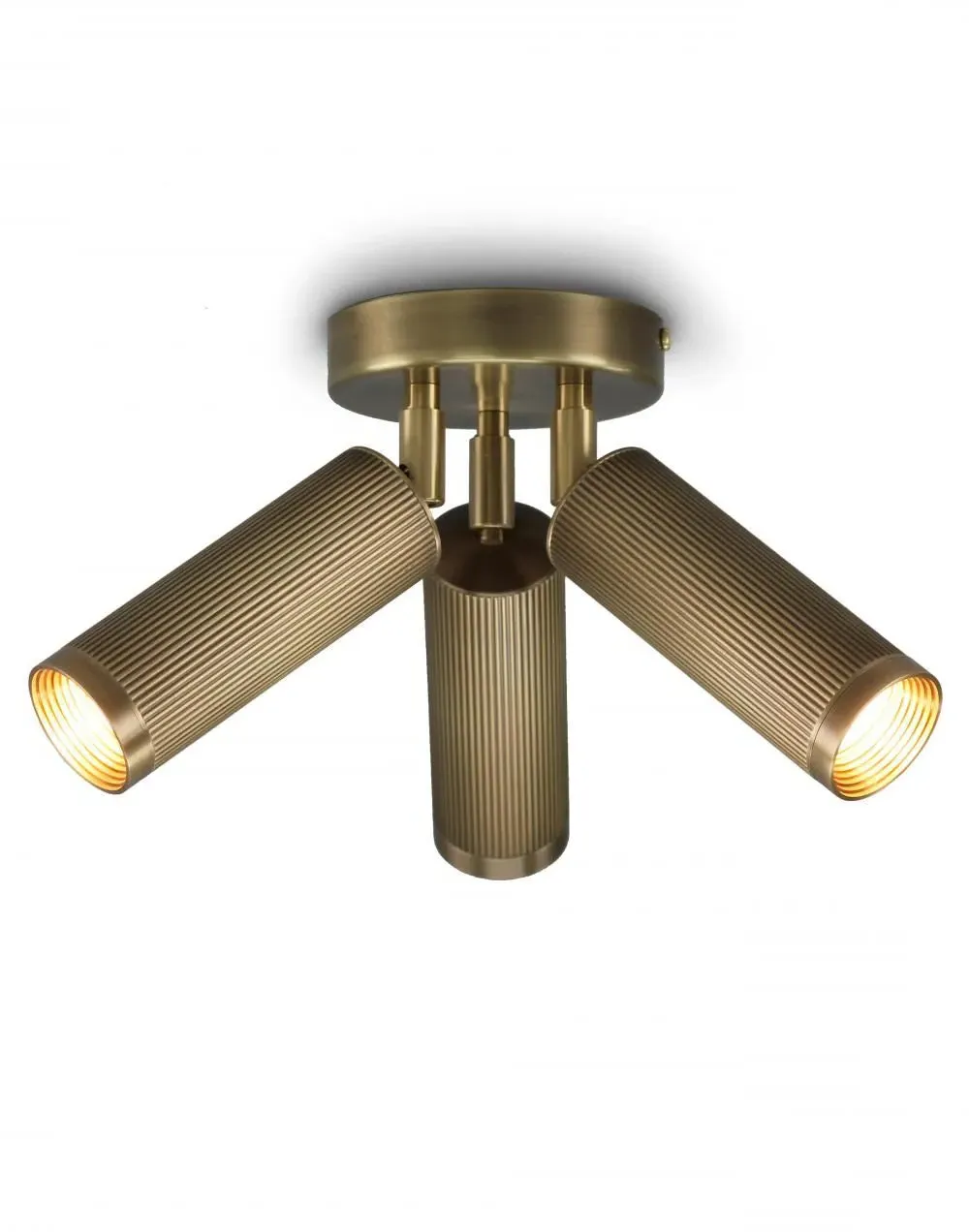 Triple Spot Ceiling Light - Bronze, Brass