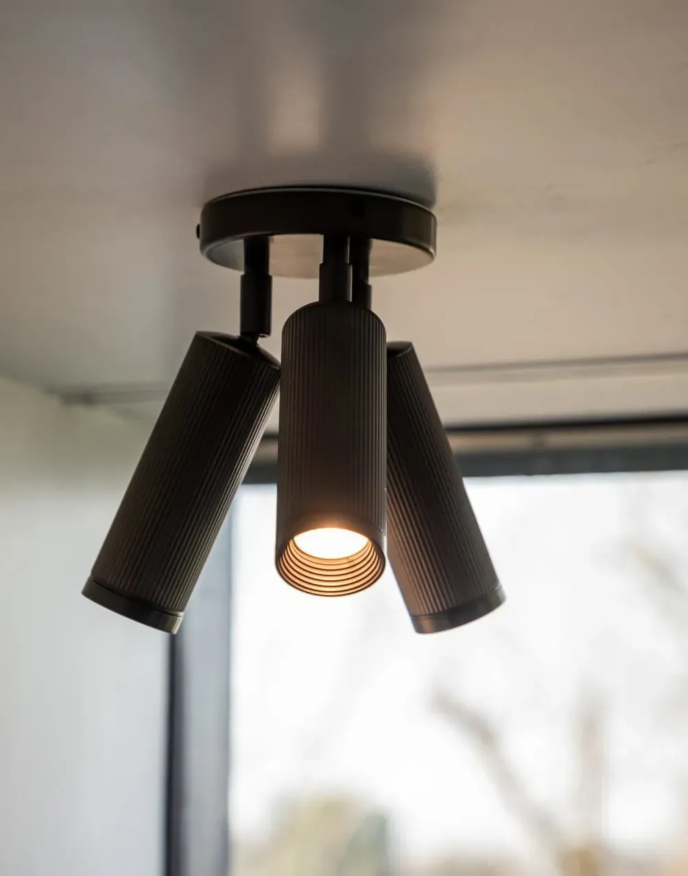 Triple Spot Ceiling Light - Bronze, Brass