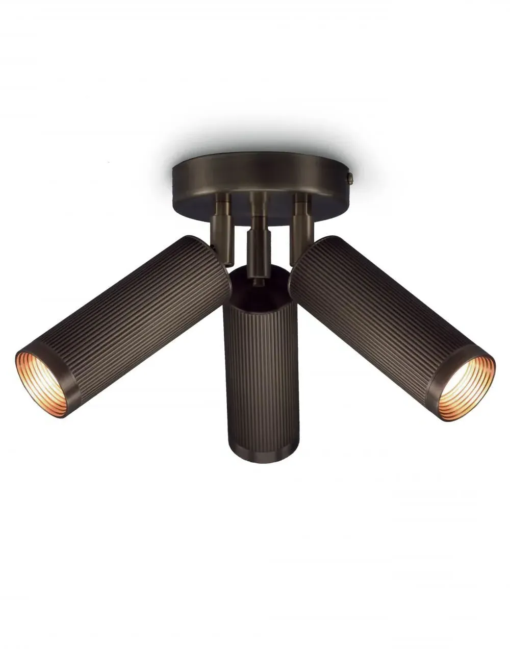 Triple Spot Ceiling Light - Bronze, Brass