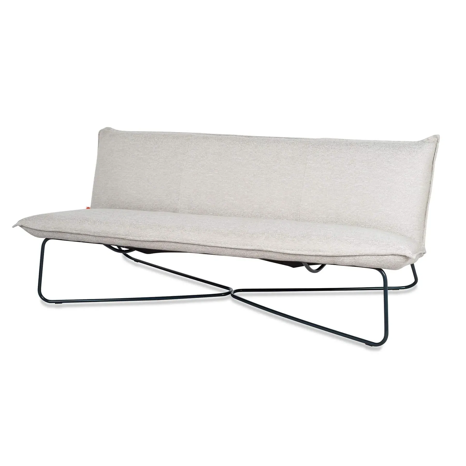 3-Seater Outdoor Sofa with Quick-Dry Foam - Fabric