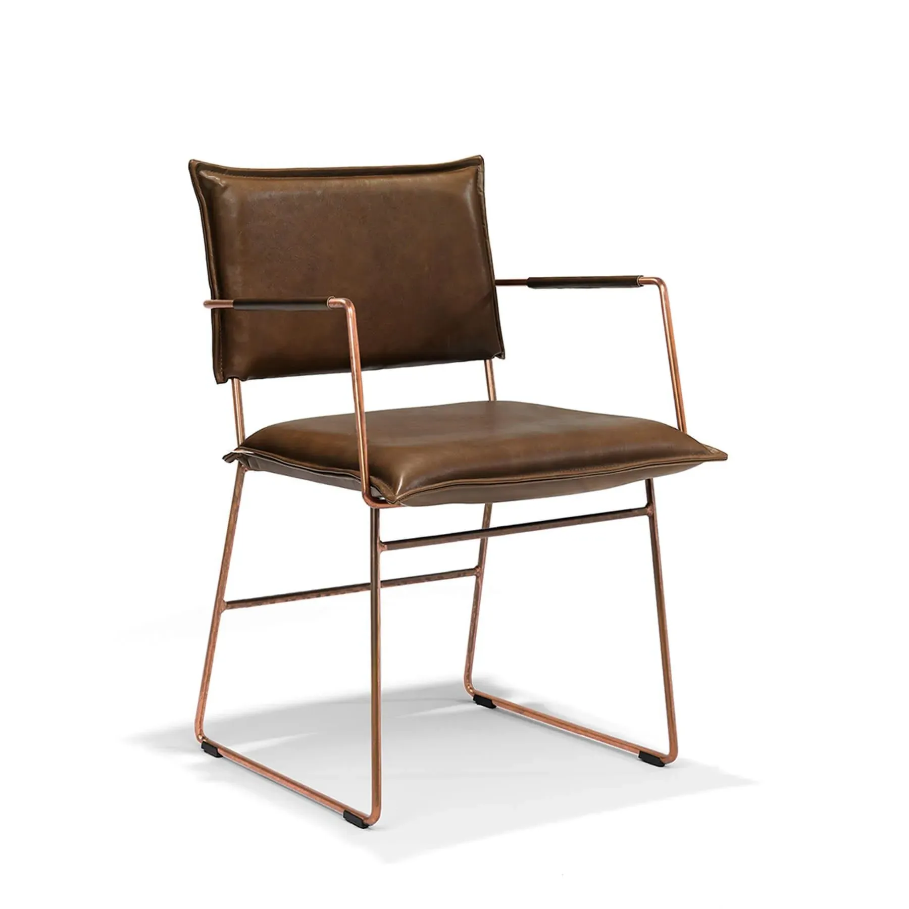 Dining Chair with Arms - Fango, Leather