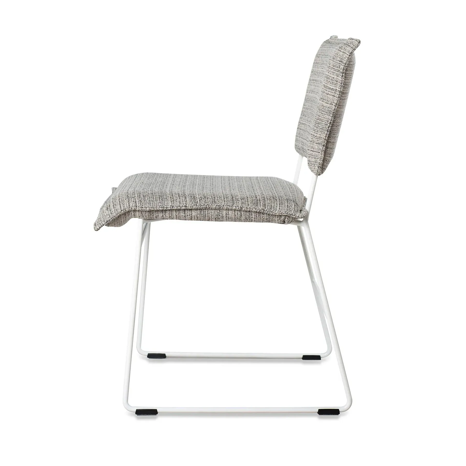 Garden Chair without Arms - Grey, Fabric