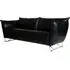 My Home 2.5 Seater Sofa - Black, Leather
