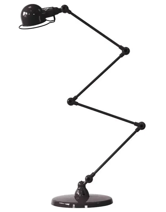 4-Arm Zigzag Desk Lamp with Adjusters - Grey